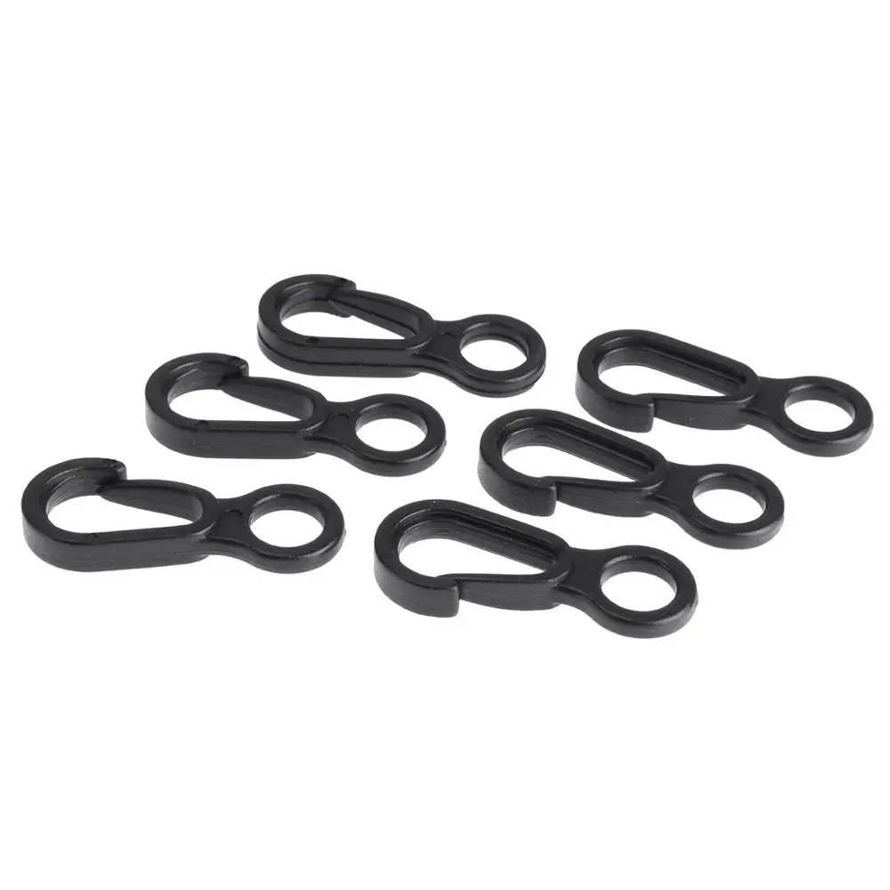 10 Small Snap Hooks Nylon Plastic Flag Pole Clasps Waterproof Flagstaff Holder Buckle Reusable Flagpole Clip Fastener Attachment