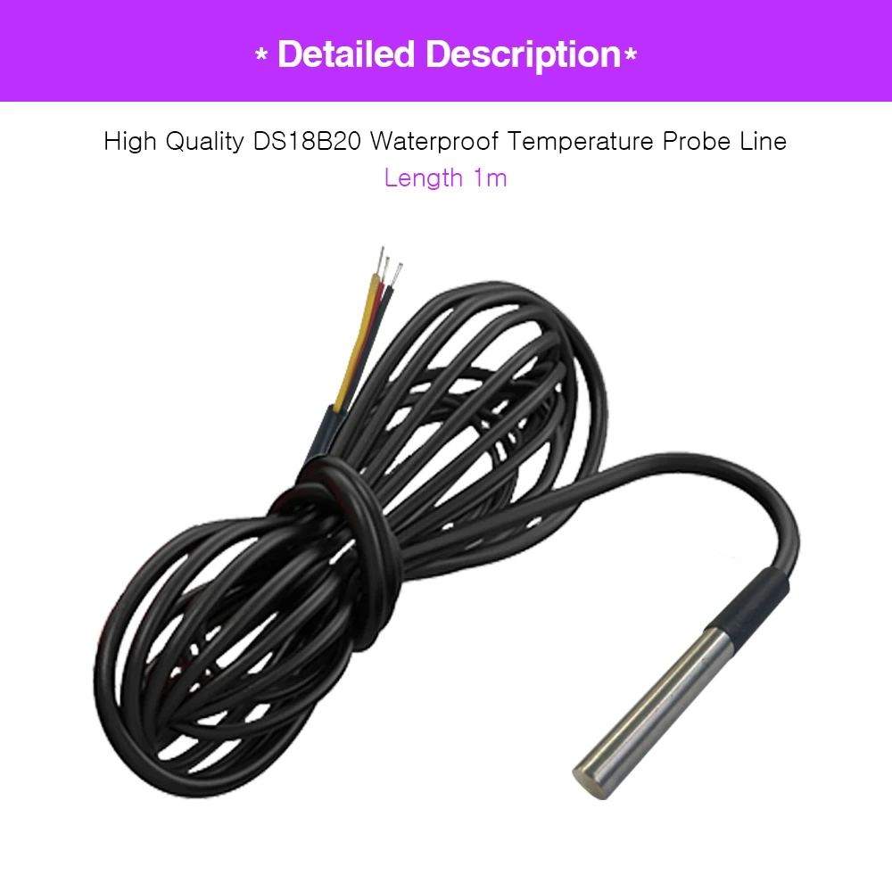 Imagem -02 - Dual Led Termostato Controlador de Temperatura Regulador Alta Precisão Ds18b20 Sensor de Temperatura Sonda dc 12v72v 12v 24v Dst1020