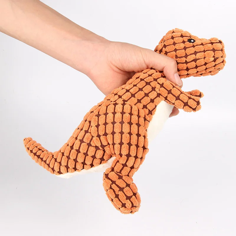 Squeaky Pet Toys for Medium Large Dogs Plush Puppy Big Dog Chew Toys Animals Shape Dog Accessories Lion Dinosaur Pets Supplies