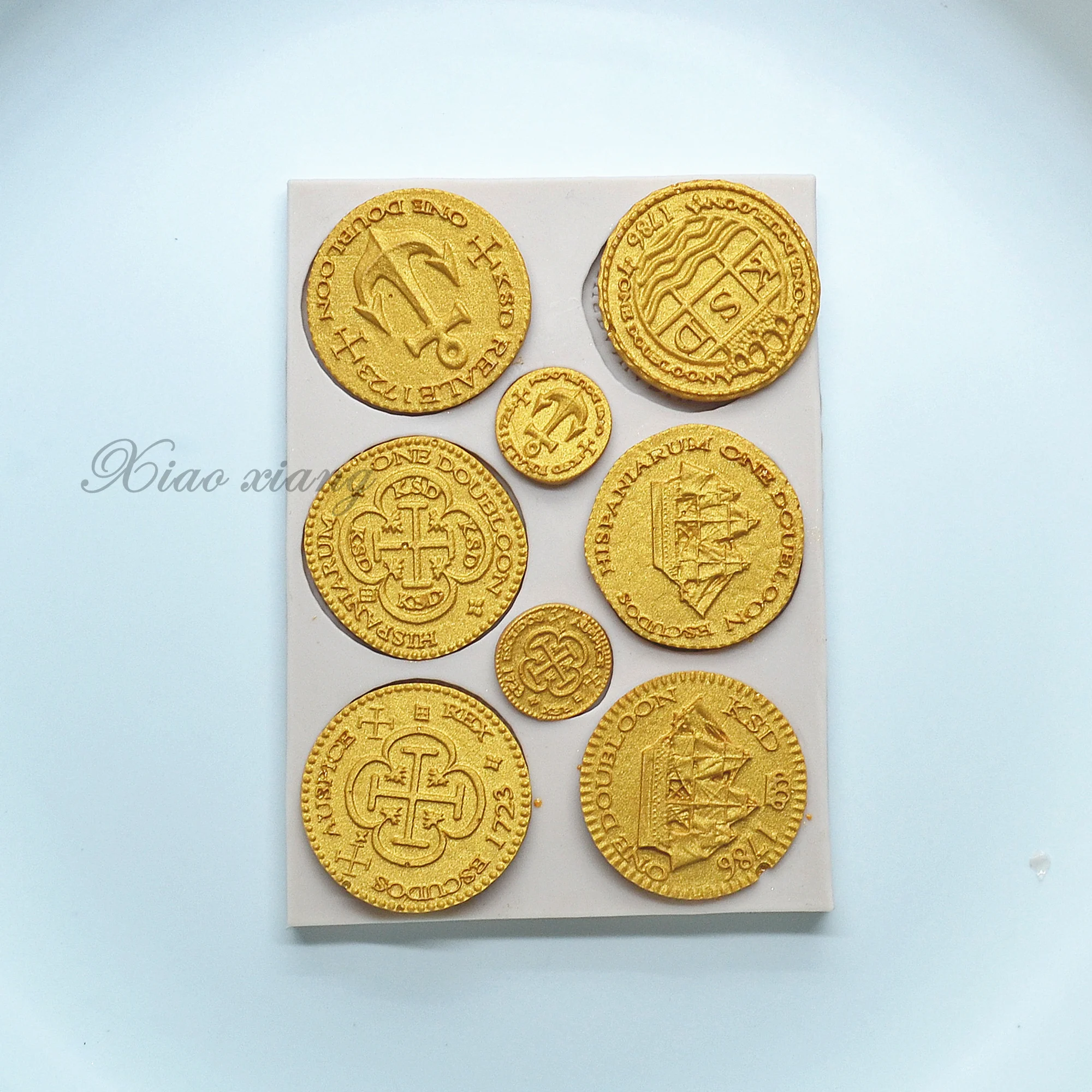 3D Pirate Golds Silicone Molds Kitchen Baking Tools DIY Cake Pastry Fondant Moulds Dessert Chocolate Lace Decoration Supplies