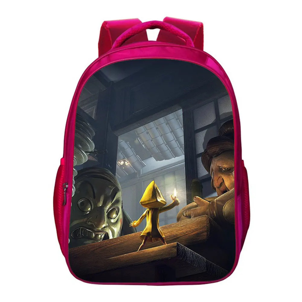 16 Inches Little Nightmares Horror Adventure Game Backpack kids gifts Teens School Bags Bookbag Cartoon Travel Casual Mochilas