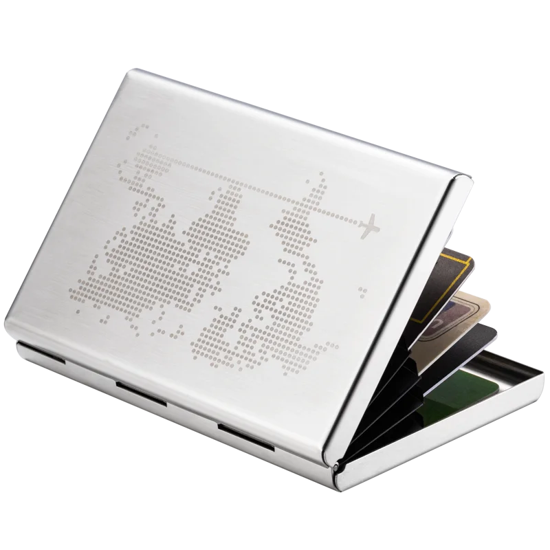 Anti-Theft Metal Credit Card Holder Aluminum Antimagnetic Men Anti-degaussing Protect ID Cardholder Slim Wallet Case Coin Purses