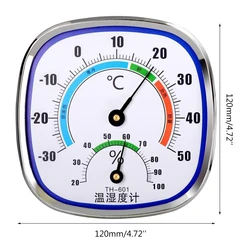 Convenient Indoor Thermometer Hygrometer Portable Analog Temperature Humidity Monitor Gauge for Home Room Outdoor  Dropship