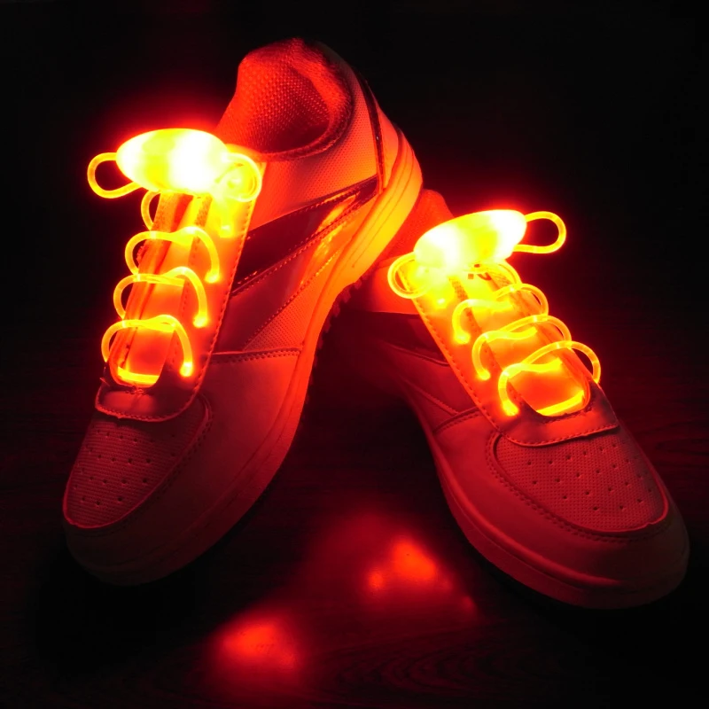 ใหม่หลายสี Cool Night Run Neon LED รองเท้า laces รองเท้า Glow Stick Light Shoelaces ปาร์ตี้ฮาโลวีนหน้าแรกตกแต่งห้อง