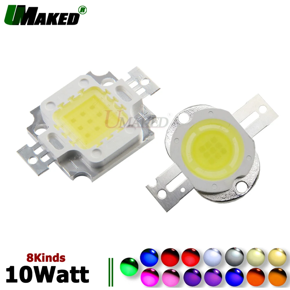 High Power 10W LED chips 33mil SMD COB Diode light Epistar Bulb Light WW/NW/W/CW Color For led Spotlight Floodlight DIY lamps