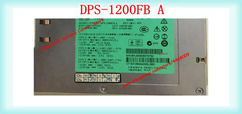 DPS-1200FB438202-001441830-001 1200W 80-90% Nowy testowany serwer DPS-1200FBA DL580G5 DL580 G5