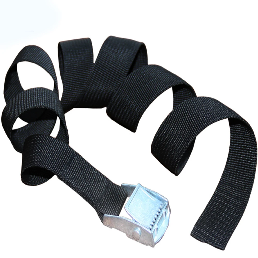 3mx25mm Black Tie Down Strap Strong Ratchet Belt Luggage Bag Cargo Lashing With Metal Buckle