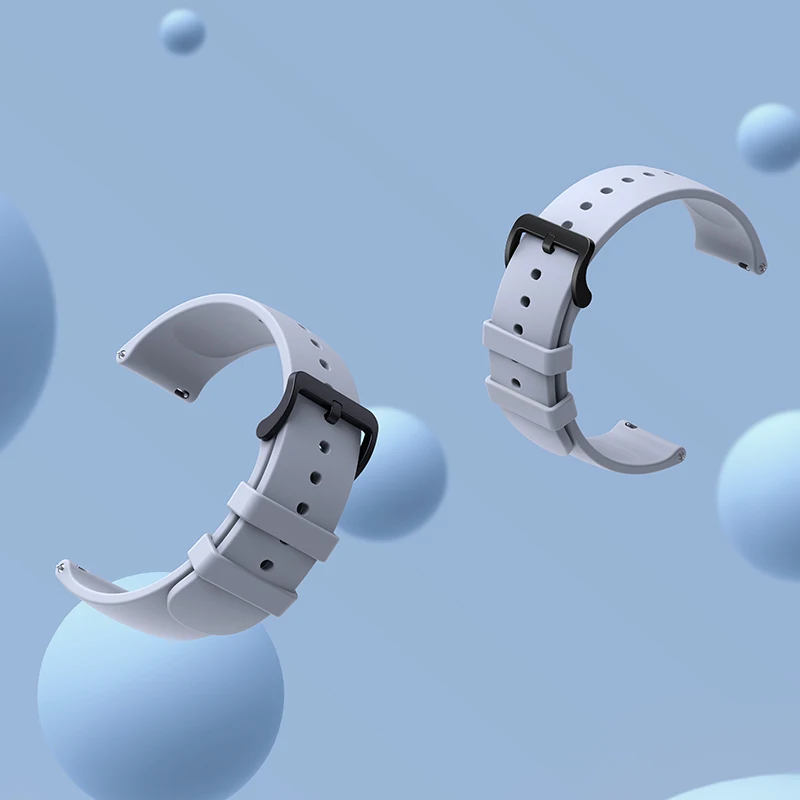 Originale 20 millimetri Cinturino di Vigilanza Fluorurata Braccialetto per Xiaomi Huami Amazfit GTR 42 millimetri GTS Bip Lite e Bip S E Mi Orologio Al Quarzo