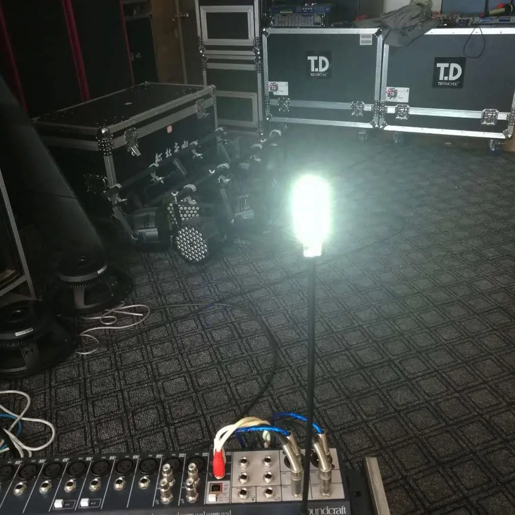 Flexible LED Gooseneck XLR Console Light 12 volts 18 inches LED Console Lamp for Mixers (3pin 12V XLR)