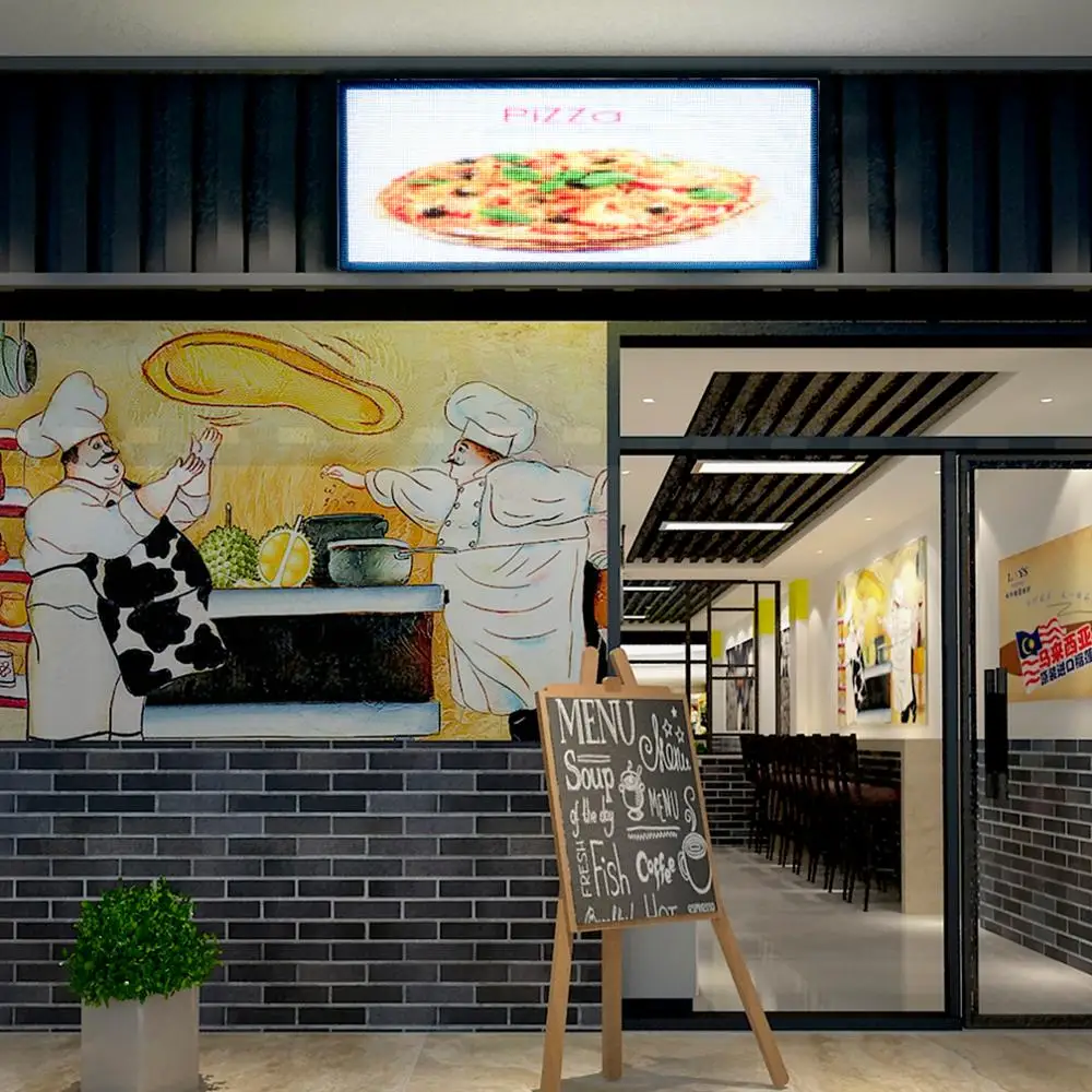 110Cm Hd Outdoor Led Display Full Color Rgb Led Module P4 Panel Wireless Programma Reclame Teken Voor Business Opmerking billboard