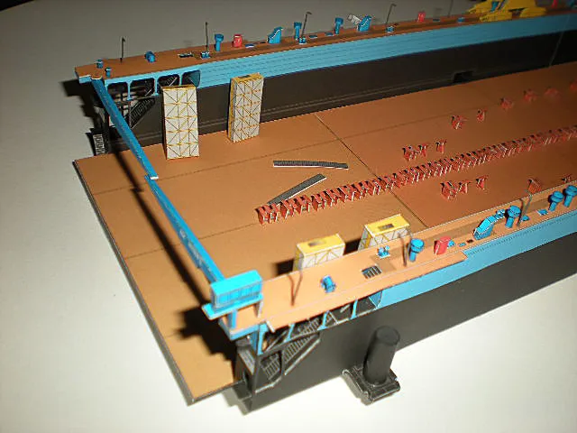 1:400 Scale Ostrow II Poland Floating Dock DIY Handcraft Paper Model Kit Handmade Toy Puzzles