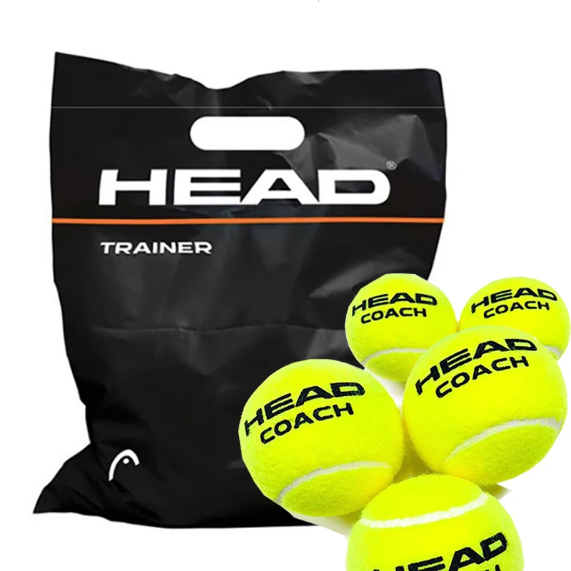 3/6/12 PCS Original HEAD Tennis Ball Tennis Training Balls Tenis Ball Tennis Coach Balls Trainer Pelotas Tennisballs Wool Rubber