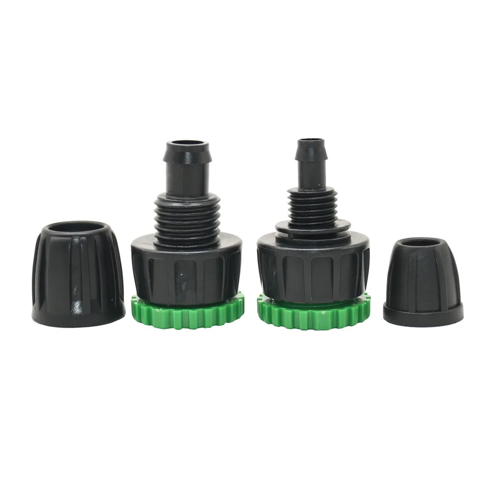 Garden 4/7 8/11 1/2 inch Hose To 1/2 3/4 Female Thread Barb Connector With Lock Nut 1/4 3/8 16mm Water Pipe Irrigation System 1