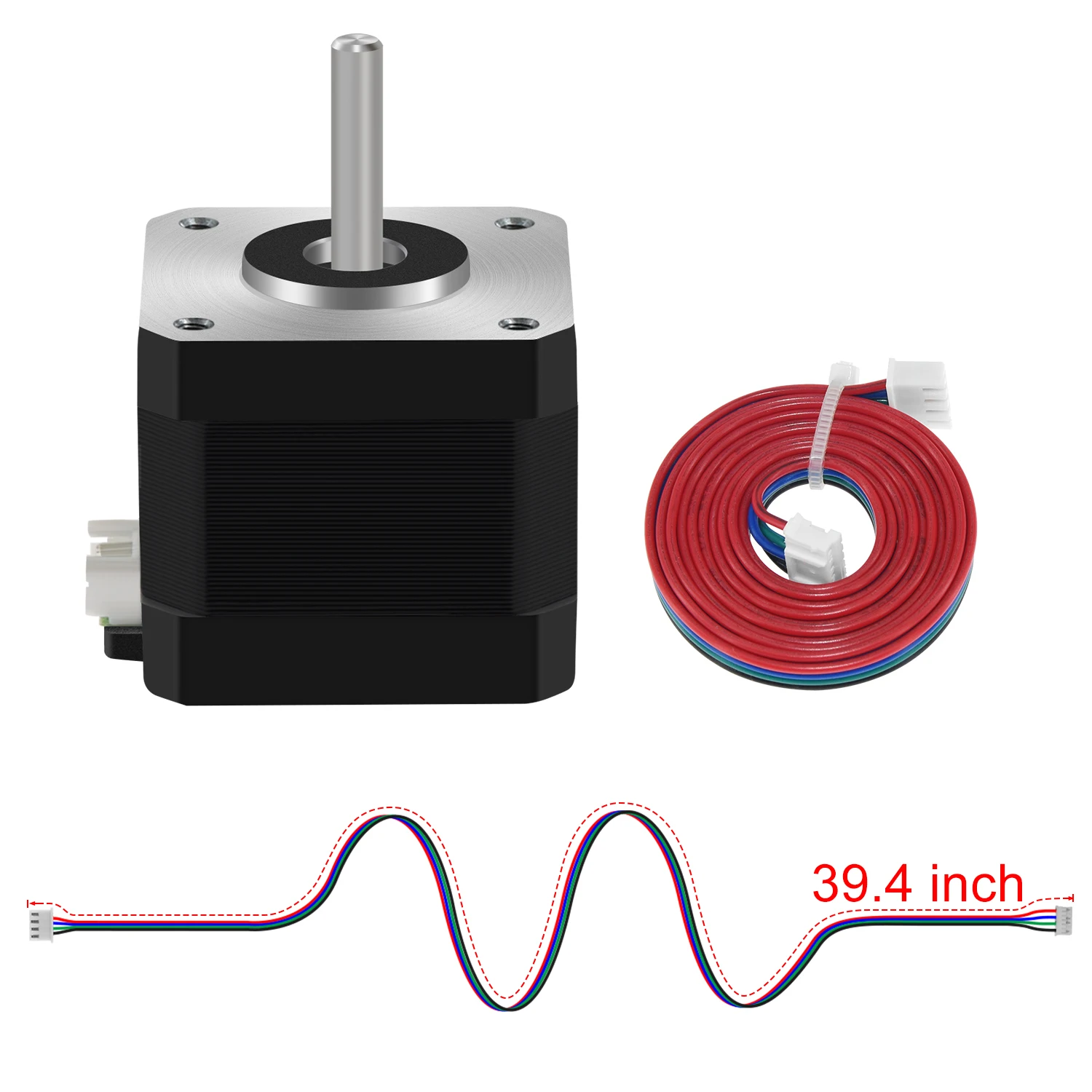 Nema17 Stepper Motor 42 Motor Nema17 17HS4401S Pulse Value 0.9 42BYGH 1.3A 38mm 4-Lead for 3D Printer Part CNC Engraving Machine