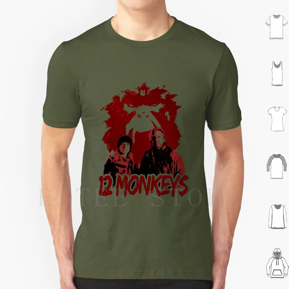 Untitled T Shirt Cotton Men DIY Print 12 Monkeys Twelve Monkeys