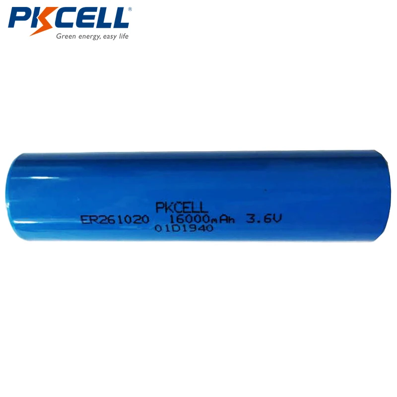 5Pcs/lot PKCELL 3.6V Lithium Battery ER261020 16000mAh Li-SOCl2 High Drain Battery