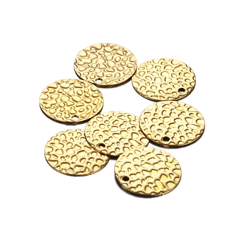 50PCS/lot Copper Coin Charms Brass Round Disc Coin Charms Pendants For Necklace Bracelet Jewelry Makings