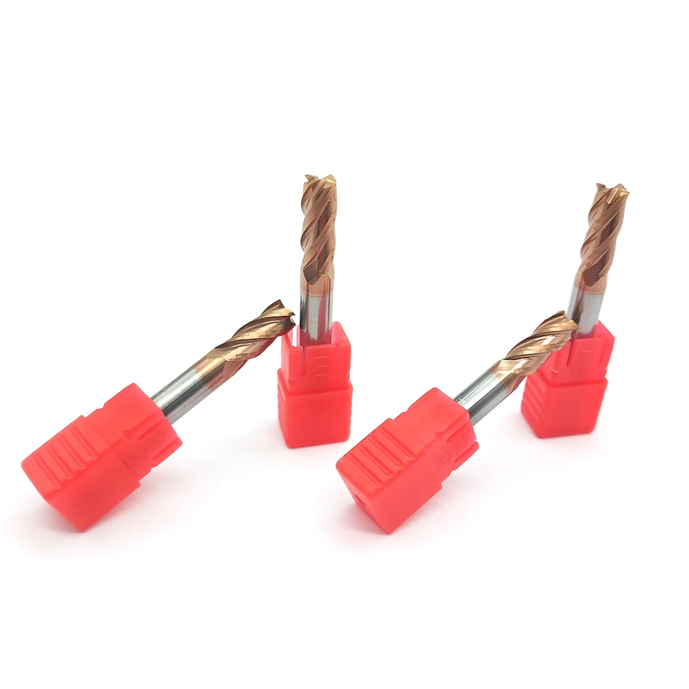 10 قطعة Endmill 4 الناي HRC60 6 مللي متر D6X15XD6X50L كربيد شقة نهاية ميلز القياسية طول الجانب طحن الشق التنميط الوجه مطحنة