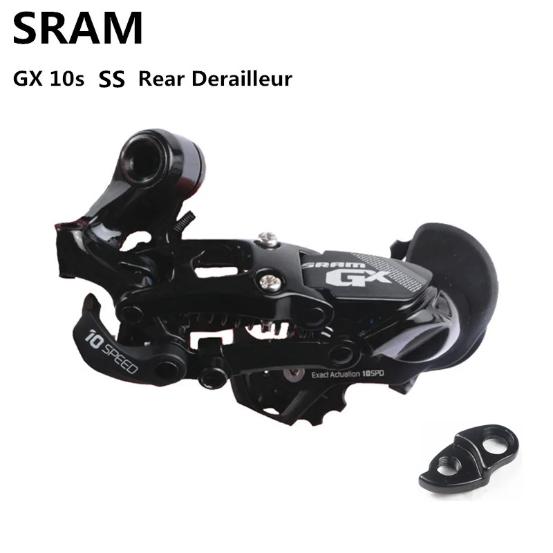 Dérailleur Arrière SRAM X5 - 10 Vitesses, Cage Moyenne, Noir - Parfait Pour VTT Arrache Roulement