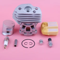 Cylinder Piston Air Filter For Husqvarna 545 550XP Chainsaw JONSERED CC2252 w Decompression Valve Ring Spark Plug
