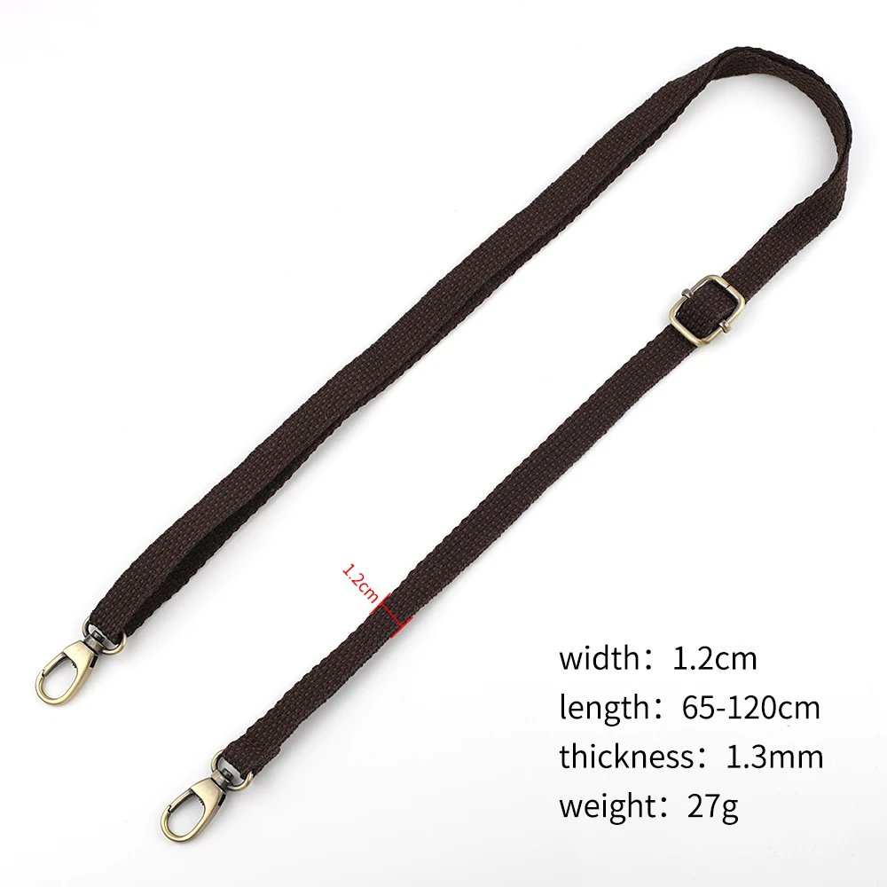 Wide 1.2cm 2cm Replacement Nylon Bag Strap for Crossbody Messenger Shoulder Bag Accessories Adjustable Briefcase Belts Straps