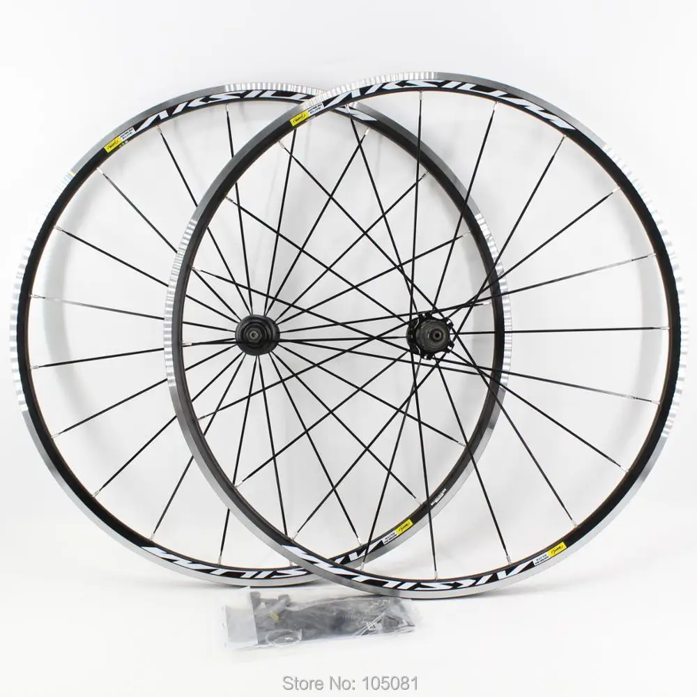 700C Aksium Race Road bike 6061 Aluminum alloy bicycle wheelset alloy clincher rims wheels use for 8/9/10/11S QRM FTS-L New