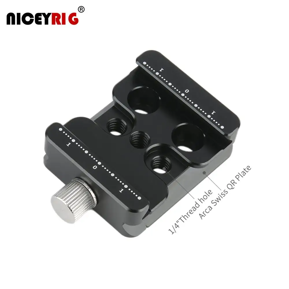 Niceyrig uniwersalna płyta bazowa Arca QR dla Ronin S/Zhiyun Weebill/Crane/MOZA
