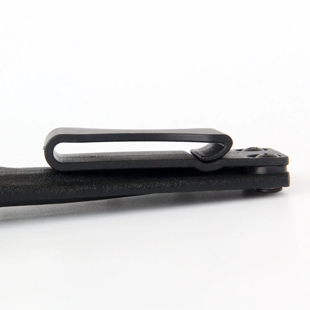 QingGear Black Kydex Holster Sheath Belt Clip Loop with Screws (Pack of 2) Tool Parts DIY Accessory