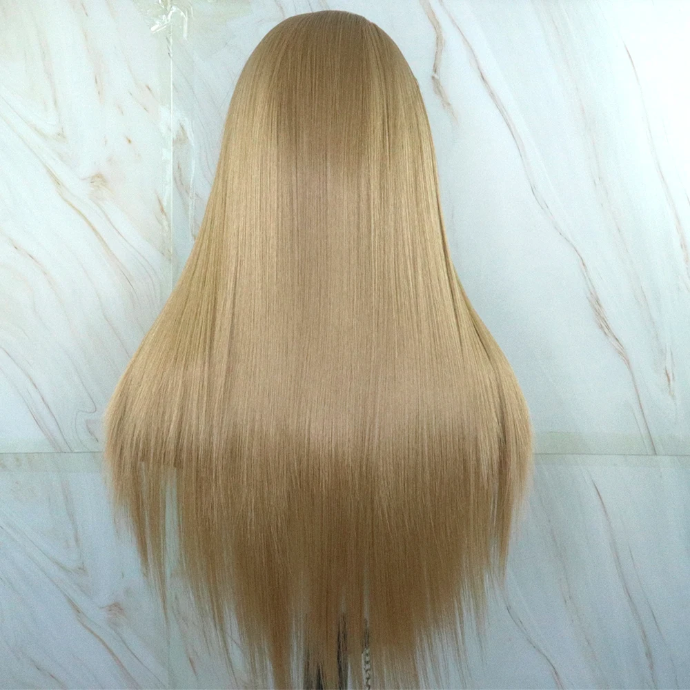 Beautiful Diary Silky Straight Blonde Lace Front Wig Futura Hair 13x6 Synthetic Lace Front Wig For Women Gluesless Wigs