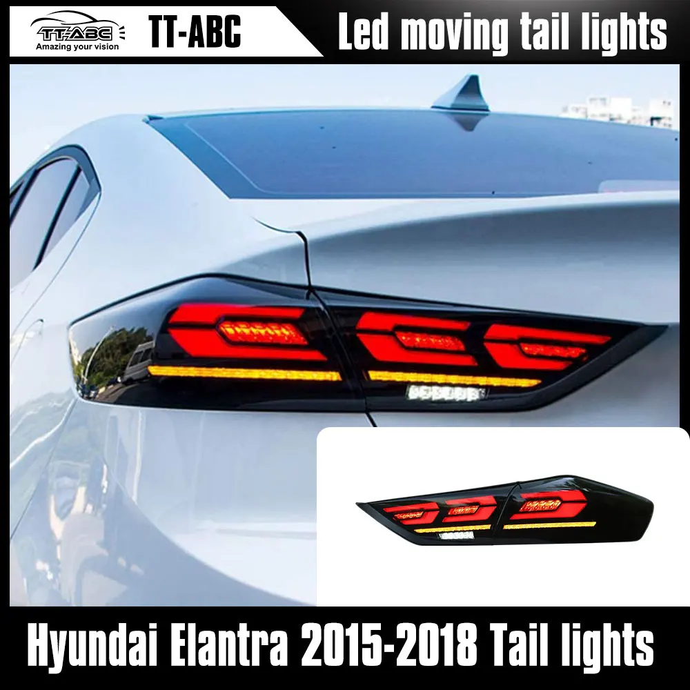 

Tail Lights for Hyundai Elantra 2015-2018 TT-ABC LED DRL Car Taillight Assembly Signal Auto Accessories Modified Lamp