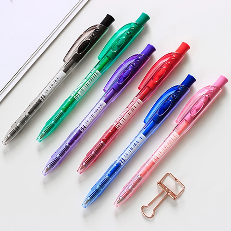 1pcs STABILO 308 Color Ballpoint Pen 0.38mm Ultra-thin Nib Student Test Button Retractable Ballpoint Pen Import Office Oil Pen