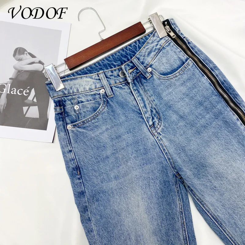 Mcefilee Straight Jeans Women Plus Size High Waisted Denim Pants Wide Leg Vintage Streetwear Full Length Trousers