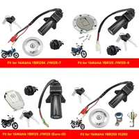 Llave de interruptor de encendido de motocicleta, tapa del tanque de combustible, bloqueo de asiento para Yamaha Jianshe YBR125, JYM125, YMH125, YS250, XTZ125, interruptores de arranque