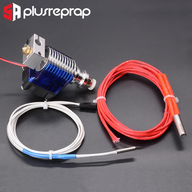 V6 J-head 12V 24V All metal Hotend Wade or Bowden Extruder Heater Thermistor Fan Nozzle Heat sink for 1.75/ 3mm 3D Printer Part 4