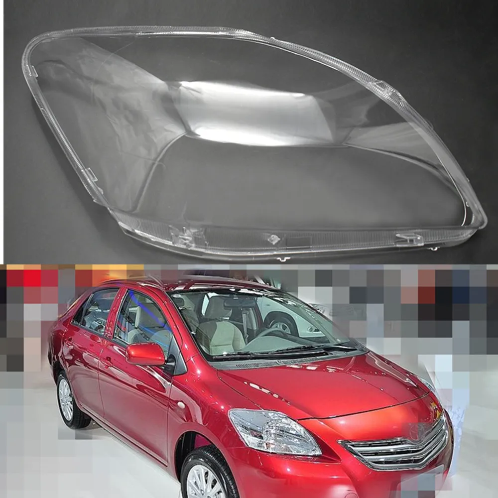 

Headlight Transparent Glass Lens Cover for Vios Headlamp Clear Shell 08-11 Replacement DIY