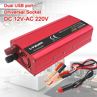 2000W Car Inverter Universal 220v 2USB Power Inverter  Power Adapter Modified Sine Wave Converter For Home Camping Solar Invert