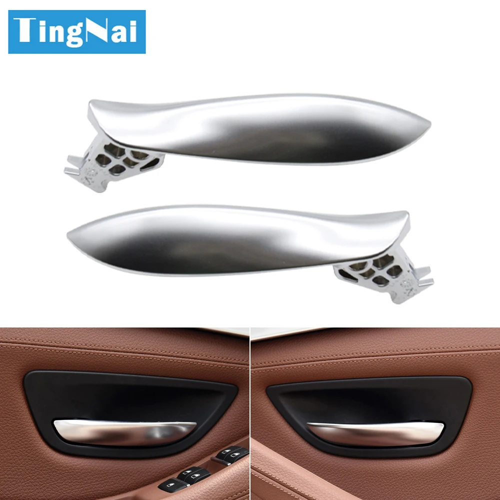 Car Left Right Interior Door Chromed Opening Handle For BMW 5 Series F10 F11 F18 520i 523i 525i 528i 535i 2010-2017