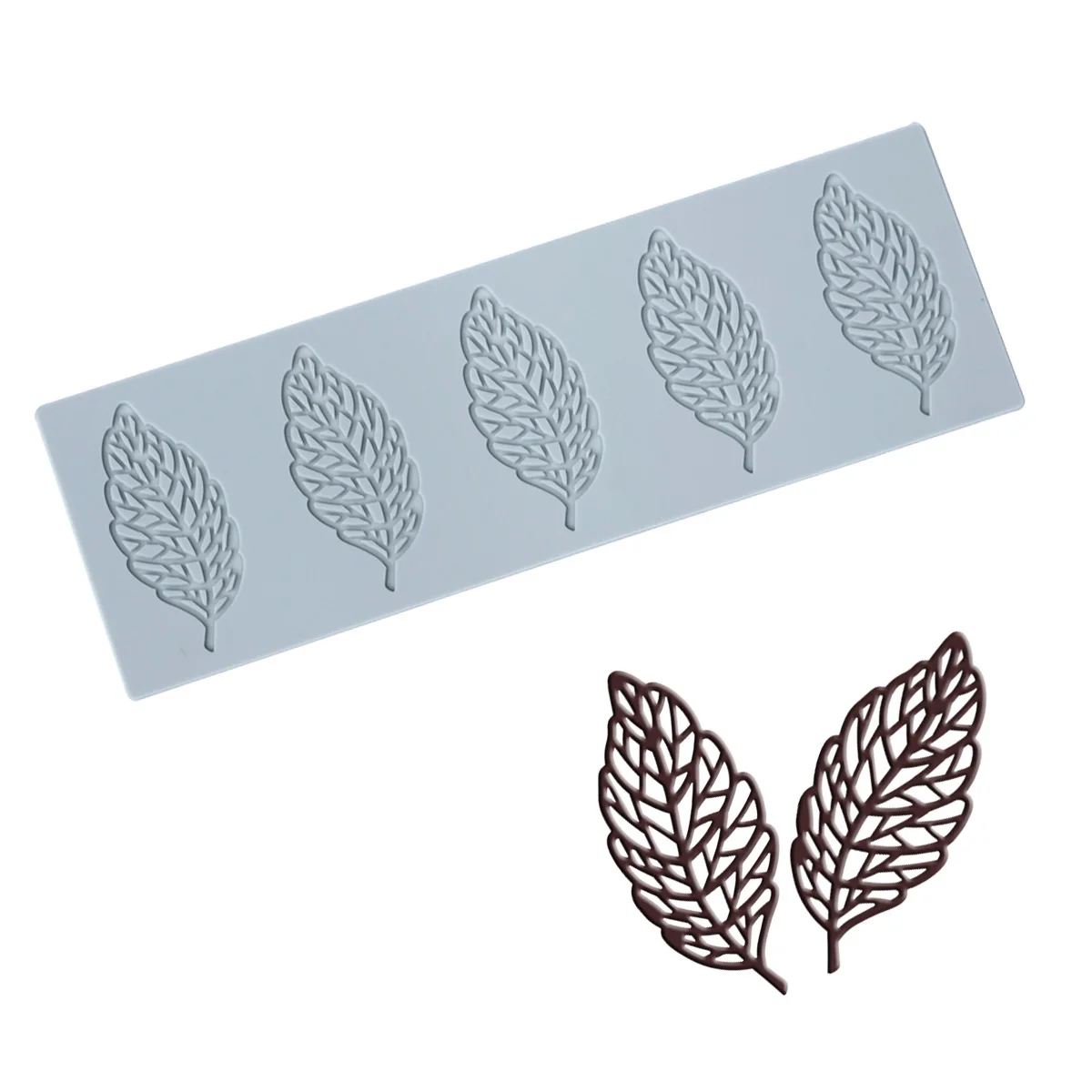 Coral Shape Chocolate Stencil Mold Cake Decorating Sea Grass Leaf Silicone Mould For DIY Fondant Decoration Sugar Lace Veil Mat