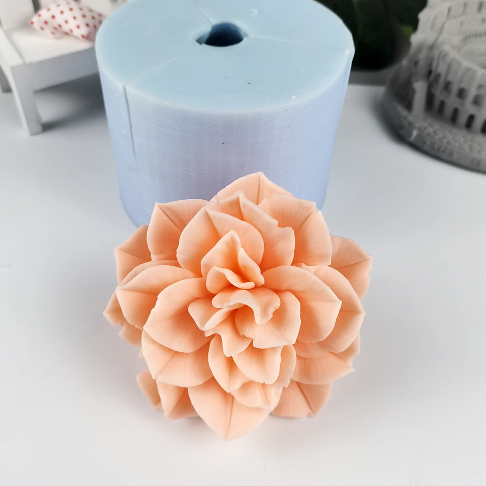 HC0290 PRZY Flower Mold Decoration Plant Soap Molds Flowers Molds Silicone Candle Moulds Bouquet Making Mould