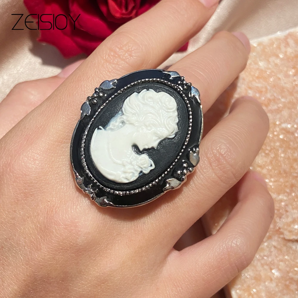 2021 new summer fashion noble British Columbian pastoral style adjustable ring birthday party gift