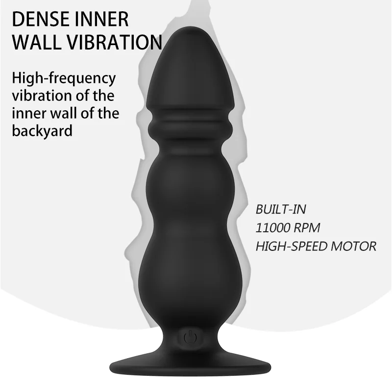 Masajeador de próstata inalámbrico para hombres adultos, Juguetes sexuales con Control remoto, tapón Anal, vibrador Anal, estimulador