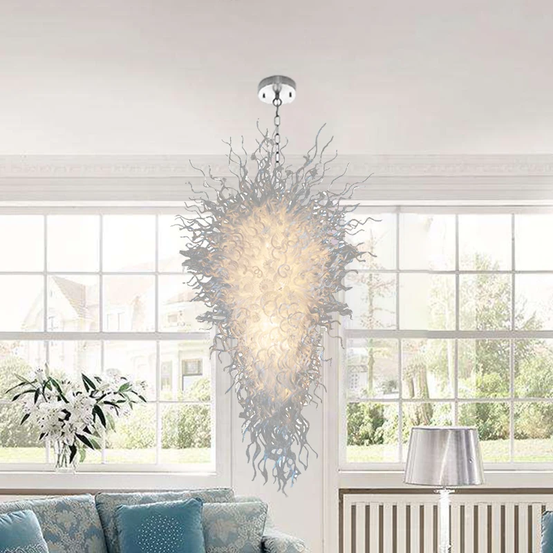 

Big Blown Glass Cheap Chandeliers Modern Hanging Lights Lamps Home Living Room Decoration