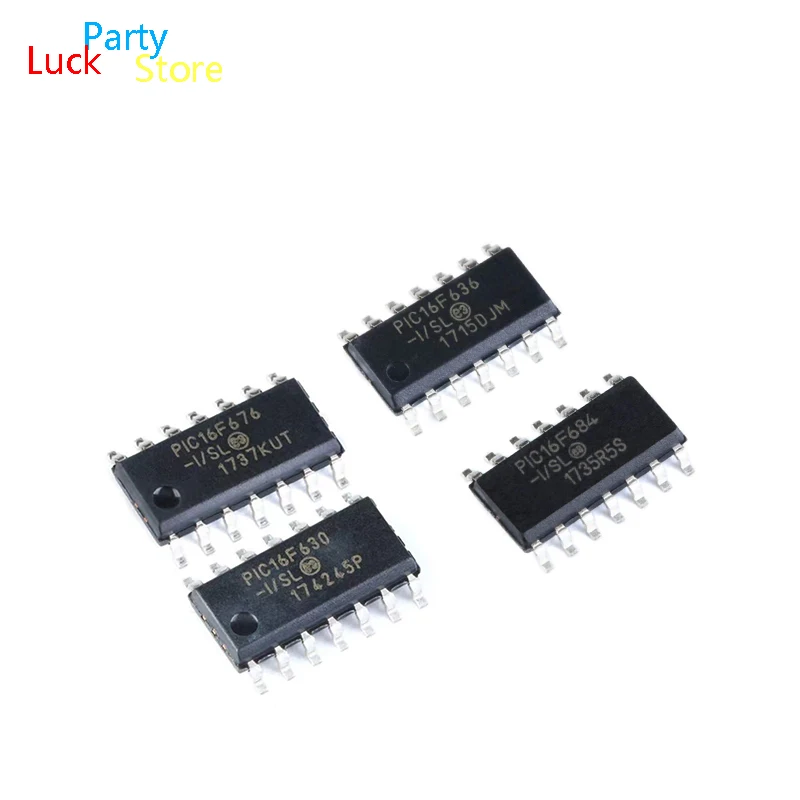 5 PCS PIC16F676-I/SL PIC16F684-I/SL PIC16F636-I/SL PIC16F630-I/SL SOIC-14 microcontroller/8-bit chip New original IC