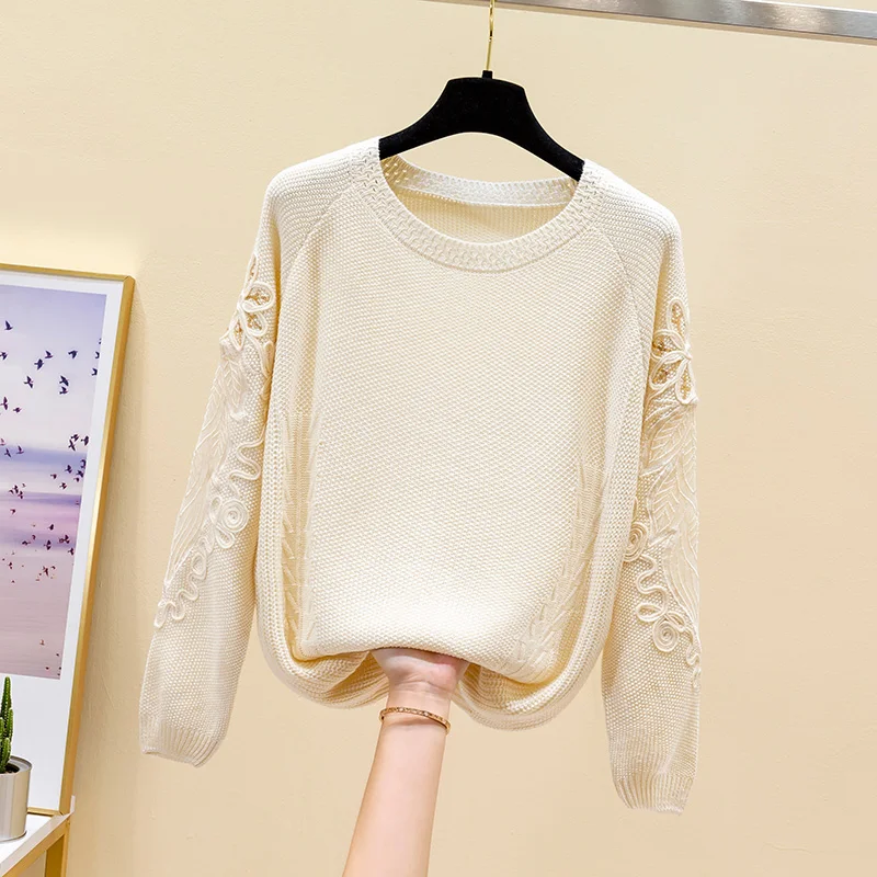 install new hollow out long sleeve embroidery knitting render unlined upper garment fashionable western style jacket