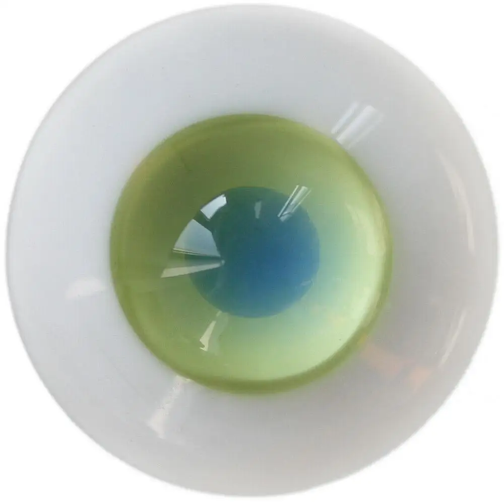 [wamami] 6mm 8mm 10mm 12mm 14mm 16mm 18mm 20mm 22mm 24mm Green Glass Eyes Eyeball BJD Doll Dollfie Reborn Making Crafts