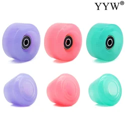 2/4/10pcs PU Wheels And Brakes Suit Quad Roller Skates 82A 58x32mm 22x7mm Ball Bearings Stop Front Brake 4 Wheels Outdoor Women