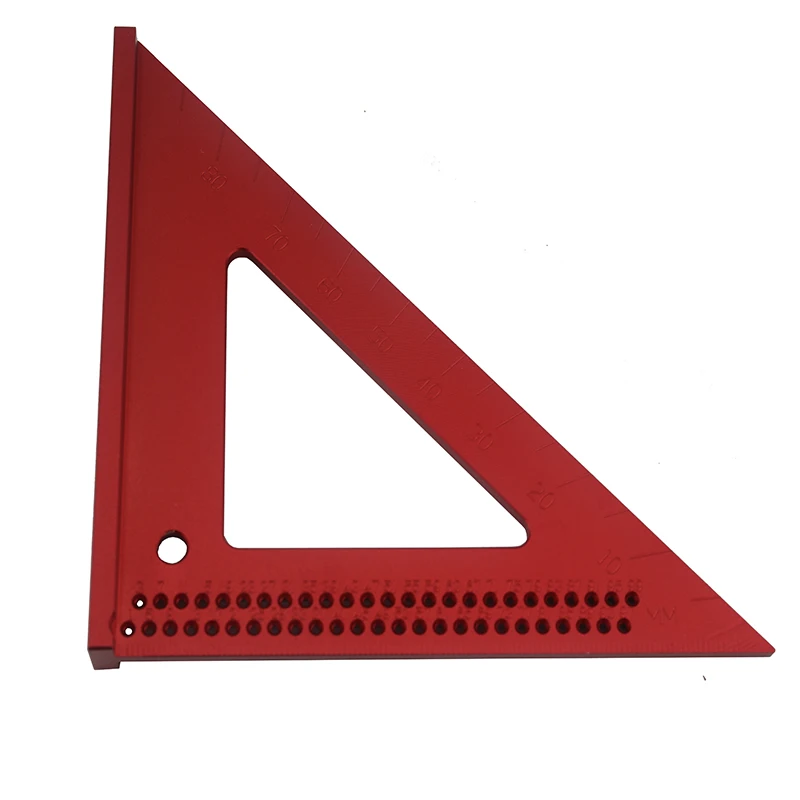 Imagem -03 - Alumínio Precision Triangle Régua para Carpinteiros Posicionamento Medição Régua Carpintaria Marcação Scriber Regra Quadrada T200 6