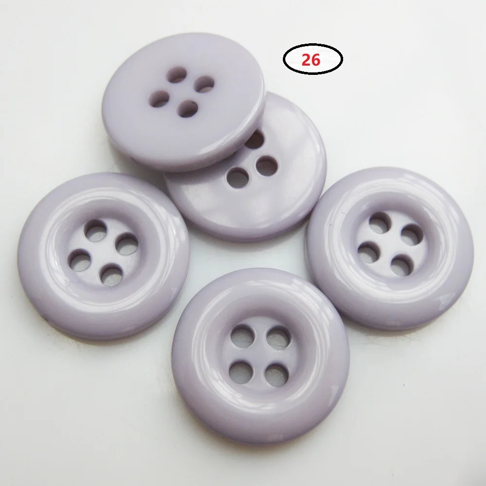 NBNNEG 30Pcs Multicolors 18MM Round Buttons Resin Decorative Scrapbooking Botoes Tailor Garment Sewing Accessory