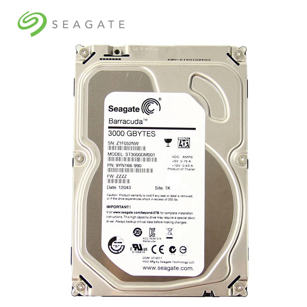 Ổ Cứng Seagate 3T BDesktop PC 3.5 "Nội Bộ Cơ Khí Đĩa Cứng SATA 3 Gb/giây-6 Gb/giây HDD 5900 7200 Vòng/phút 64MB/128MB Bộ Nhớ Đệm (Sử Dụng)