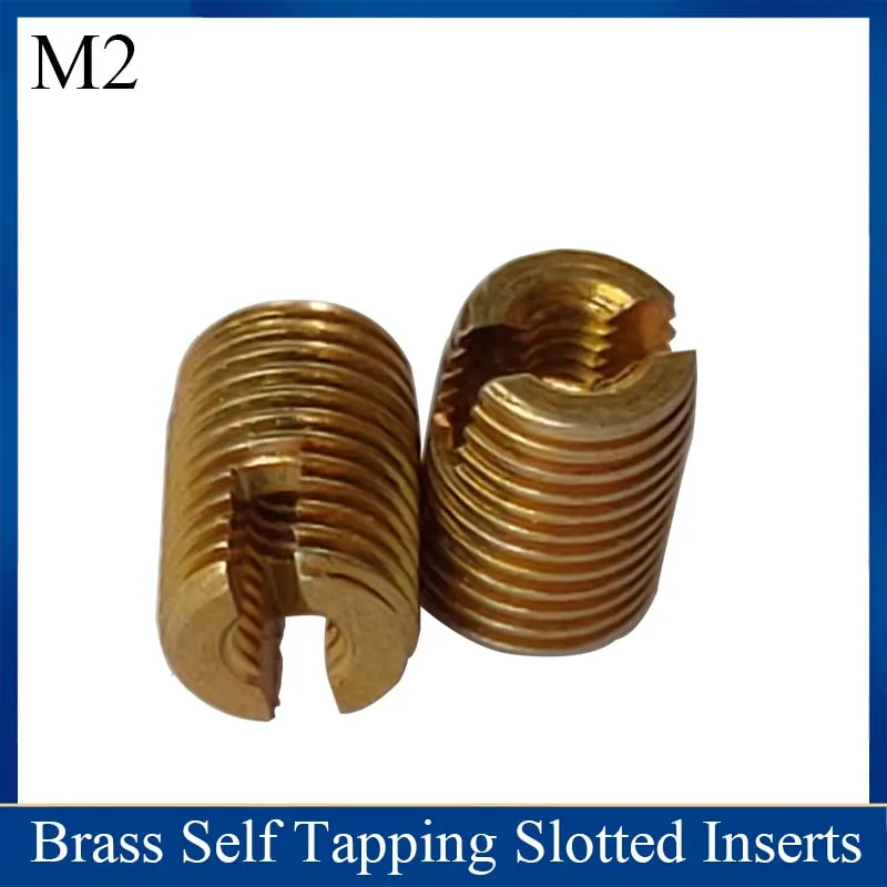 M2*4.5*6  Self Tapping insert/Self Tapping Screw Bushing/Carbon Steel 302 slotted type Wire Thread Repair Insert